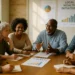Community Wealth meeting with Michigan residents reviewing local project notes