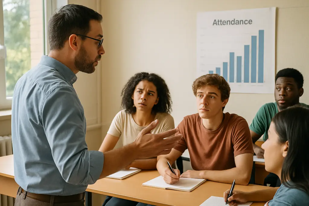 Michigan Attendance Guidance discussed by educators at a school meeting