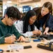 Michigan CTE expansion planning with students in a school career lab